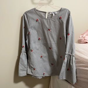 Floral Striped Blouse